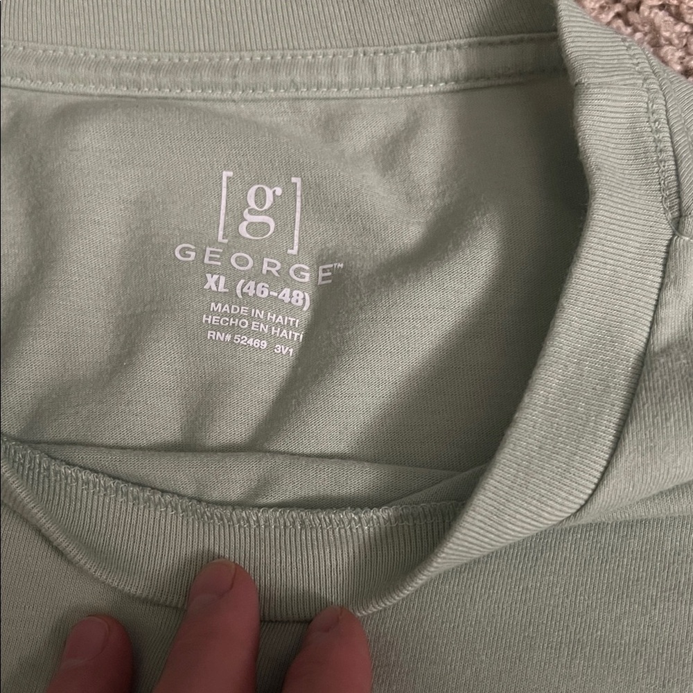 George Mint Green Crew Neck Tee XL